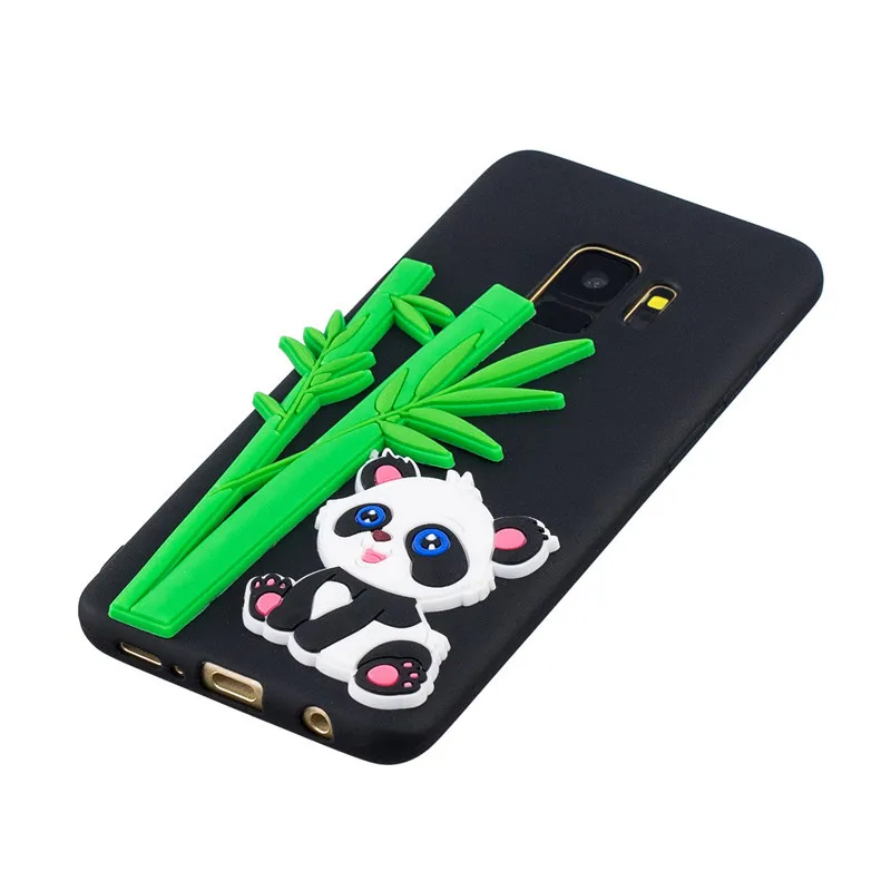 Мягкий ТПУ силиконовый чехол для samsung Galaxy Note 8 9 Coque S6 S7 Edge S8 S9 Plus 3D мультяшный
