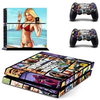 grand theft auto v gta 5 ps4 skin sticker decal for sony playstation 4 console and 2 controller skin ps4 sticker vinyl accessory