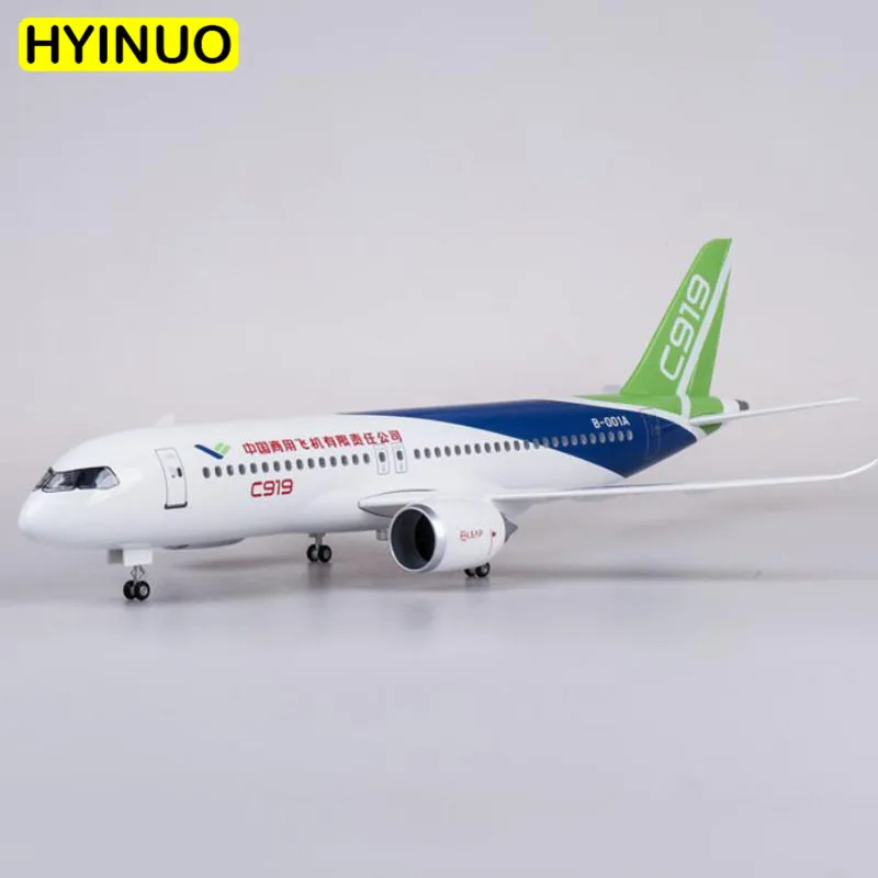 47 см 1/82 масштаб самолета Китай коммерческий самолет C919 модель W светильник &