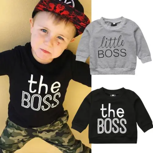 Boys Girls Cotton Letter Print Sweatshirt | Детская одежда и обувь