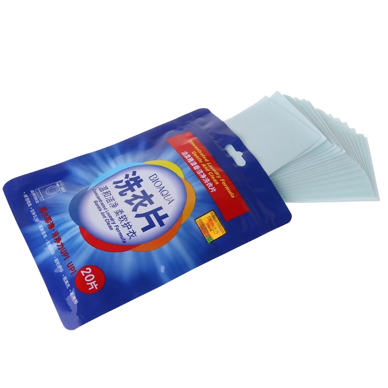 HOT Fragrant smell 20 Pcs Bioaqua Laundry Tablets Concentrated Cleansing Fragrance Softener Clothes