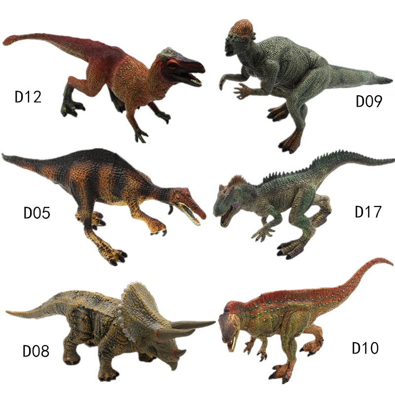 Большой размер Юрского периода Дикая жизнь Набор игрушечных динозавров