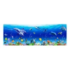 Настенные стикеры Ocean World с талией, защита от загрязнений, для кухни, гостиной, спальни, плинтуса, домашнее украшение, настенные наклейки, обои