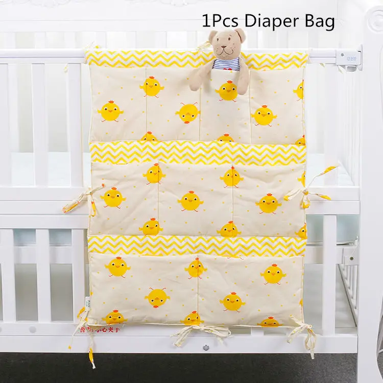 1 pcs Storage Bag Милый цыпленок для маленьких Постельное белье кроватки постельные принадлежности 1 шт. простыня/Стёганое одеяло/подушки/хранения подгузников сумка для кроватки - Цвет: 1 pcs Storage Bag