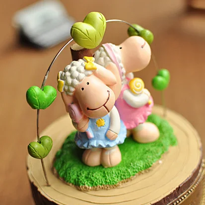 Q creative fun sheep small spring musical bell music box birthday gift cartoon children |