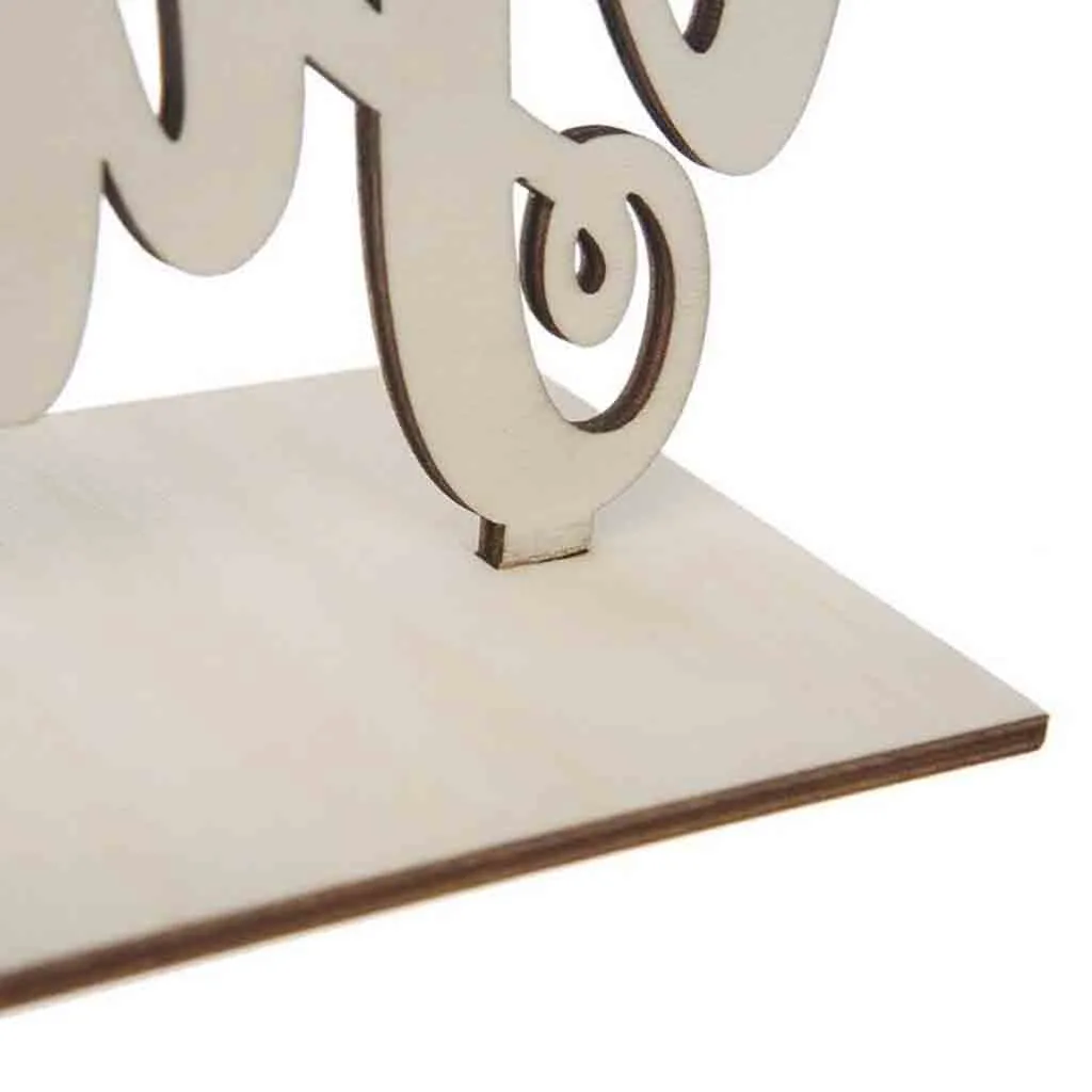 Свадебное направление симпатичная деревянная книга для гостей Свадебный декор