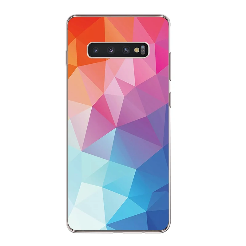 ciciber Phone Case for Samsung Galaxy S10 S10+ S10e Soft TPU Back Cover S9 S8 S7 S6 S5 Edge Plus S9+ Plaid Pattern |