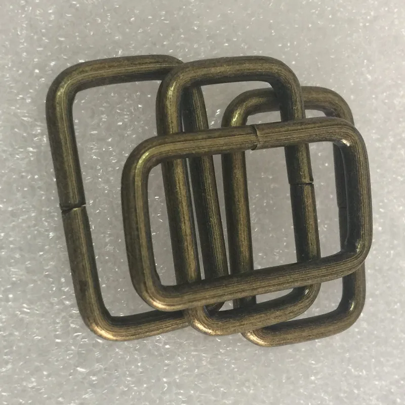 50 шт. 25 мм внутренний прямоугольный металлический ремешок регулировщик Античная