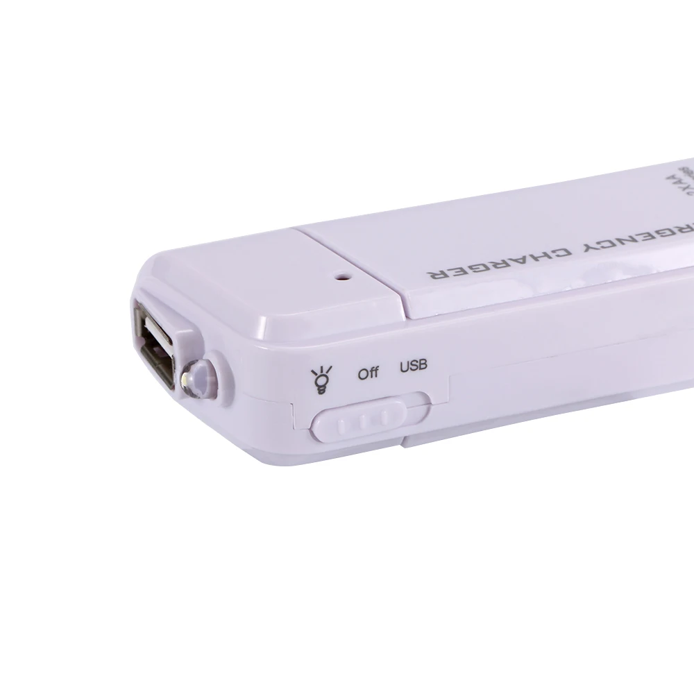 1 шт. универсальный портативный экстренный USB удлинитель для 2 батарей AA зарядное