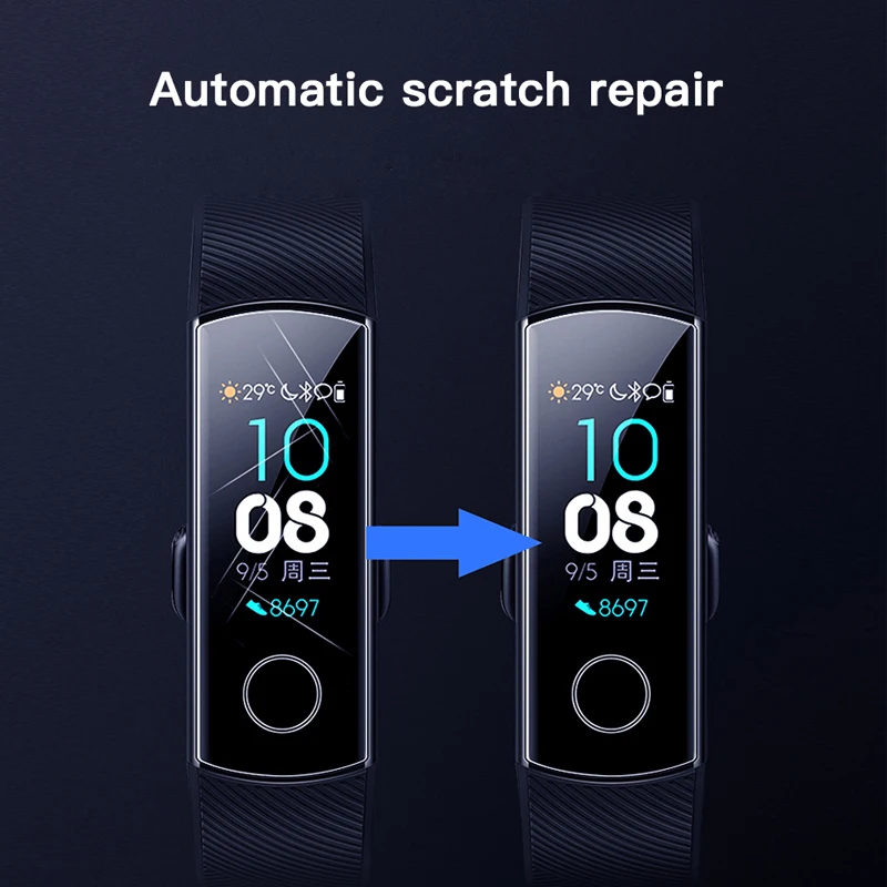 5 шт./лот 3D полное покрытие Мягкий ТПУ Защита для экрана Huawei Honor Talk Band 3 A2 B2 B3 Smart 4 Lite