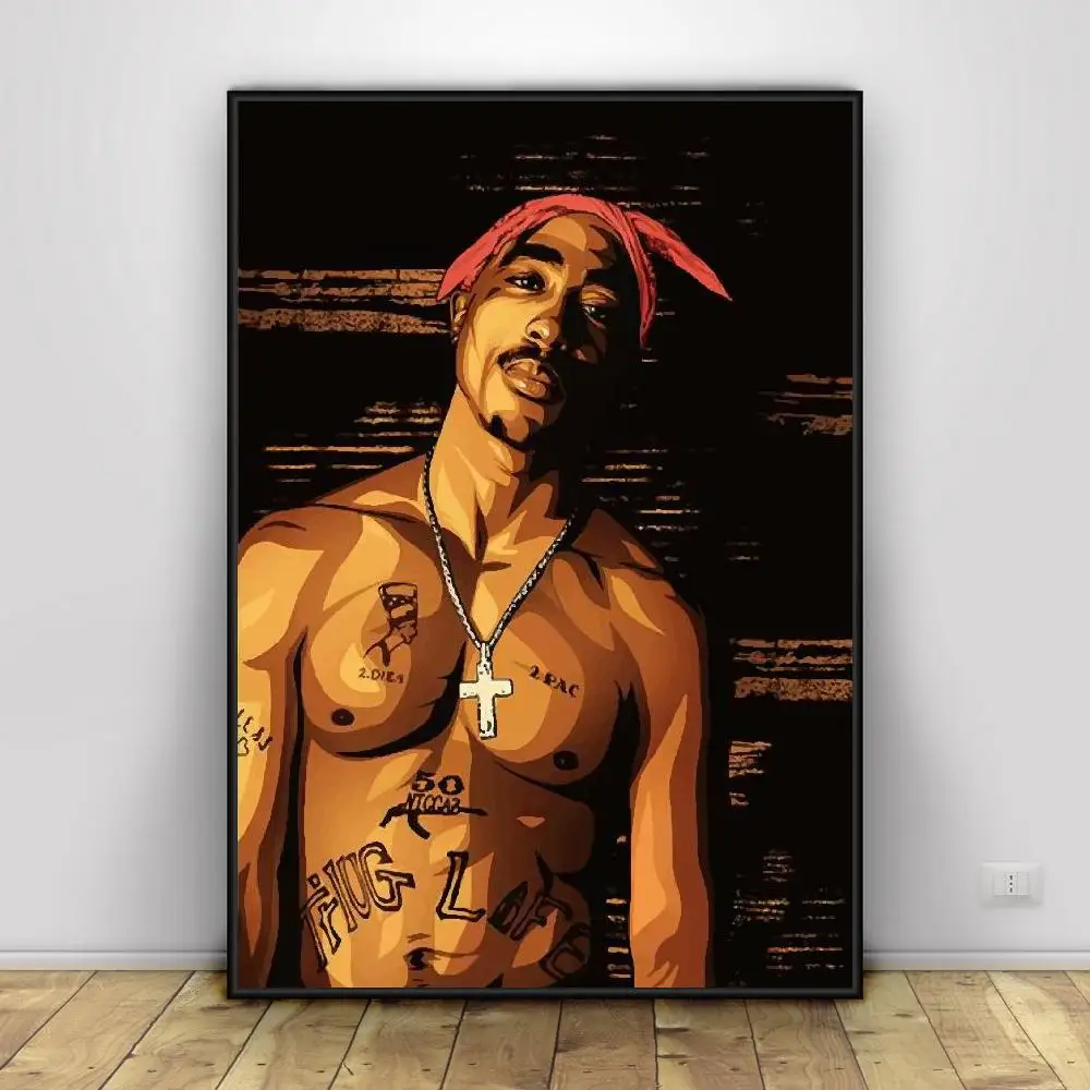 Художественный плакат Tupac на холсте принты домашний Декор живопись | Дом и сад