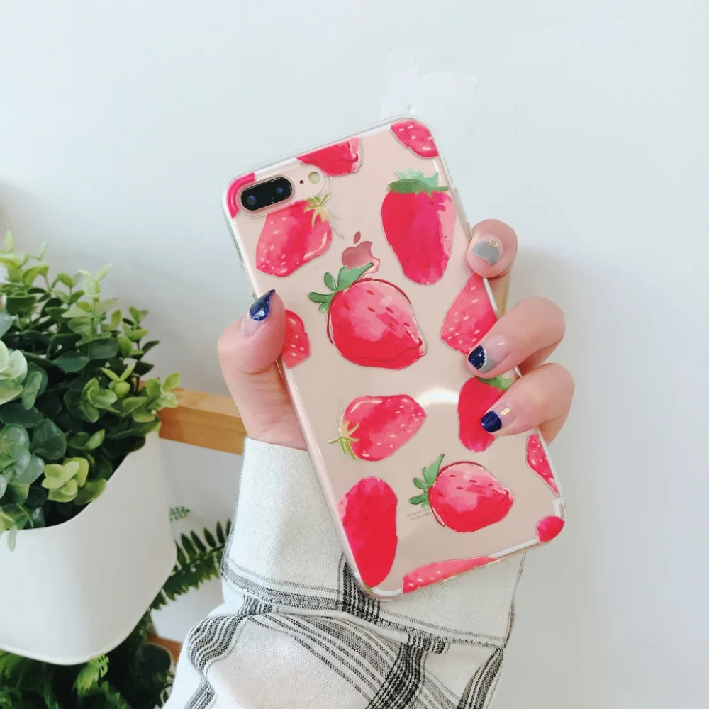 Netarlier модные летние фрукты чехол для iPhone 6 6s Глянцевая Симпатичные Вишневый