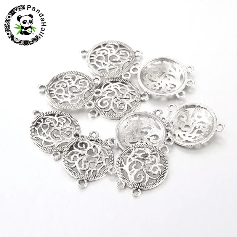 26.5x20x3mm Pandahall 200 шт висячие серьги соединитель люстра компонент звено Шарм для самостоятельного изготовления ювелирных изделий ожерелье античное серебро - Цвет: 26.5x20x3mm