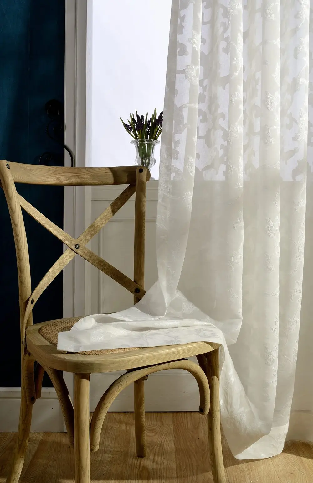 Brilliant High Quality Cotton Yarn Jacquard Good Feel Floral French Window Translucidus Curtains Cortinas For Living Room | Дом и сад