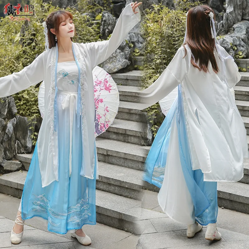 Ханьфу в китайском стиле 3 шт./компл. усовершенствованный новый и элегантный
