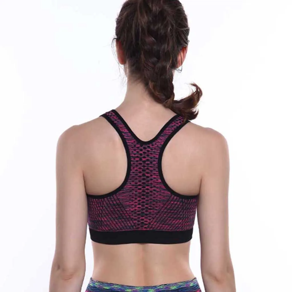 

LONSANT Maternity Bra yoga without steel ring quick dry running fitness underwear fashion Women front zip Sports comfy Bra