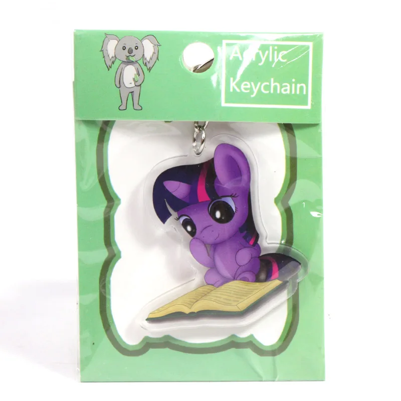 Новинка 5,5 см игрушки My Little Pony Шарм сумеречный Блеск Радуга тире Флаттершай кулон брелок для ключей с пони вечерние принадлежности