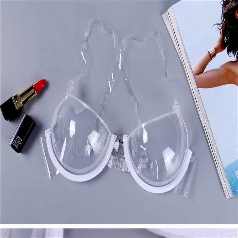 100pcs/Transparent bra wash free invisible bra plastic underwear