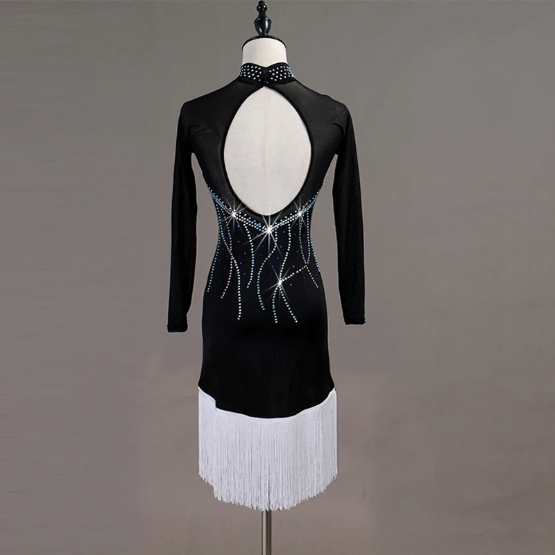 Платье для латиноамериканских танцев с блестками и бахромой | Тематическая