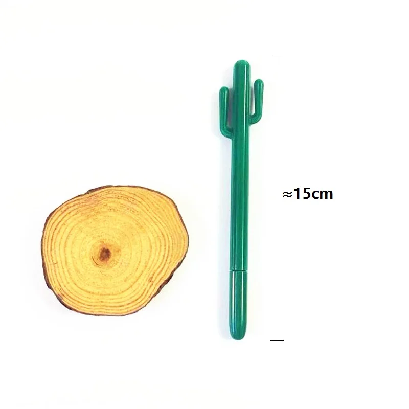 

48pcs/Lot Cute Cactus Gel Pen Korean Stationery Plant Pen 0.38mm students' prize gift office school supplies wholesale