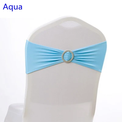 

Стул Aqua color Небесно-Голубой из спандекса с круглым ремешком из лайкры