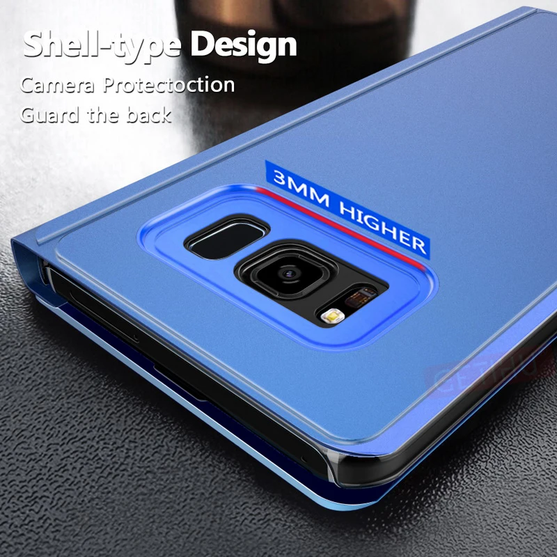 Зеркальный флип-чехол для Samsung Galaxy S7 Edge чехол A50 A70 S20 S10 S9 Plus S8 Note 10 Pro A9 A7 2018 |
