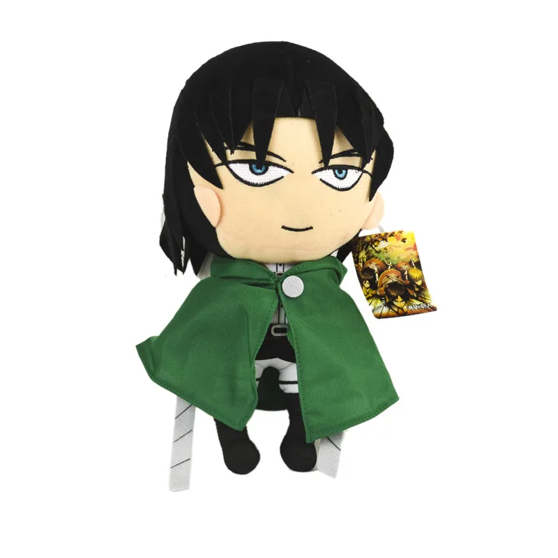 30 см аниме атака на Титанов плюшевые Shingeki No Kyojin Levi Rivaille фигурка Плюшевая Кукла Мягкие игрушки подарки мой герой