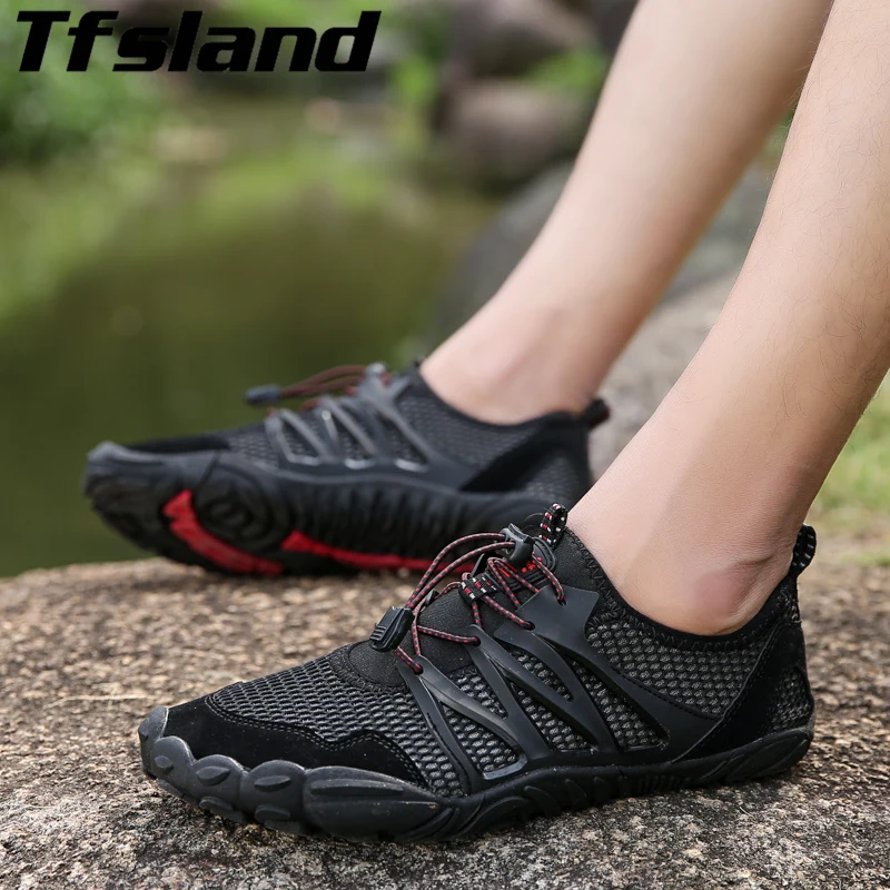 Tfsland Aqua Shoes/летние кроссовки Женская водонепроницаемая обувь Мужские дышащие