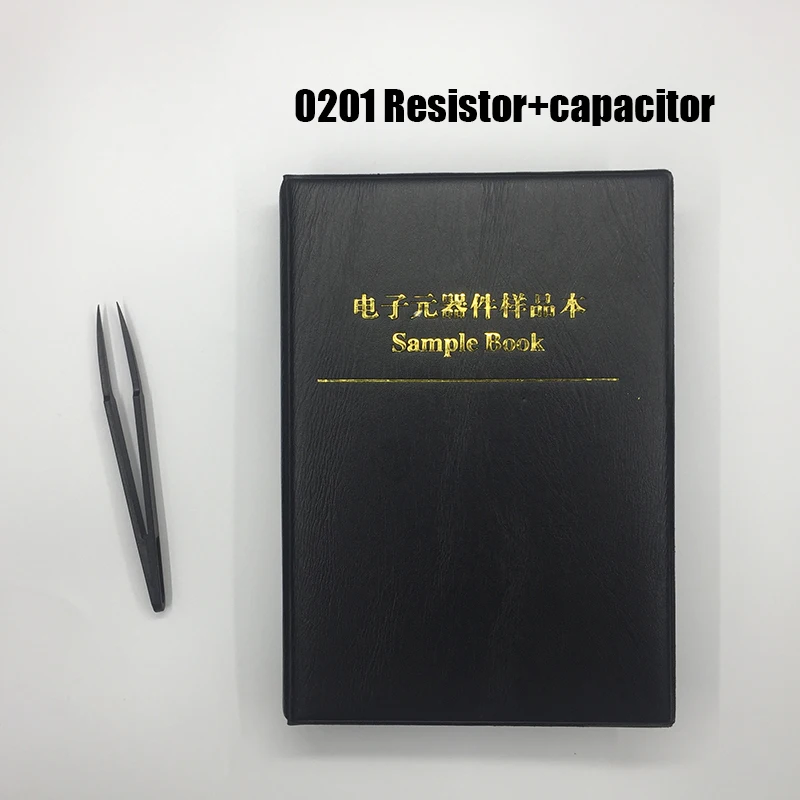 8500pc 1% 0201 smd resistor kit + 2550pc capacitor assortment sample book for resistor book capacitor resistor pack