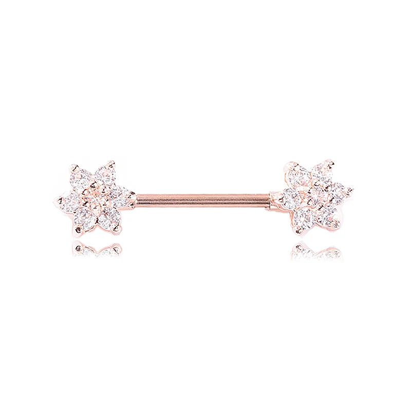 Кольцо для пирсинга женское из хирургической стали ювелирное украшение тела с