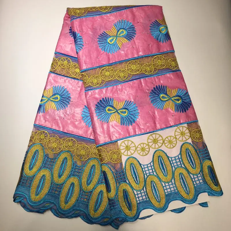 Африканская кружевная ткань черный Базен riche с кружевом хлопок gerzner французский