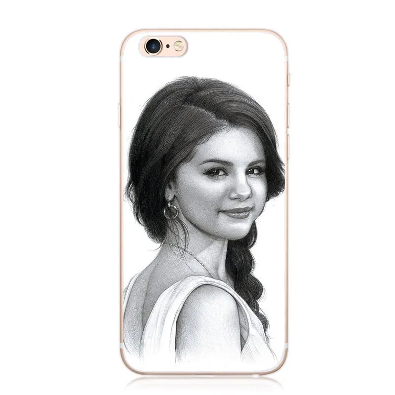 Прозрачный чехол для мобильного телефона Selena Gomez iPhone5s SE 6 6SPlus 7 7Plus 8 8Plus X популярный