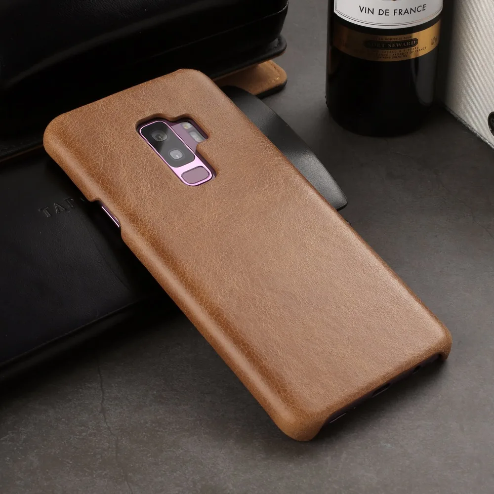Натуральная кожа телефонные чехлы для мобильных телефонов Sumsung S9 PLUS ультра