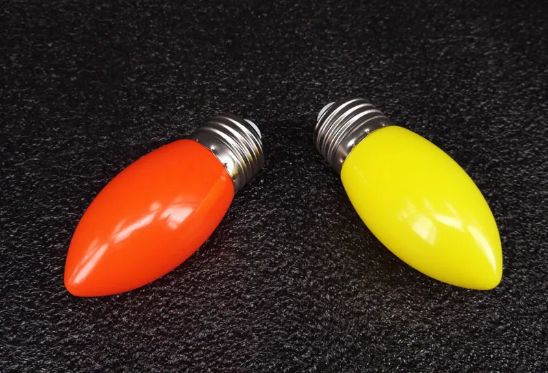 Красный желтый E27 LED свеча лампа подсвечник небольшой благоприятный лотос 220В 20 шт