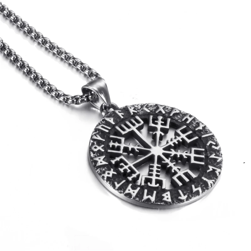 Мужская цепочка Elfasio из нержавеющей стали модель викингов Valknut пиратское колье