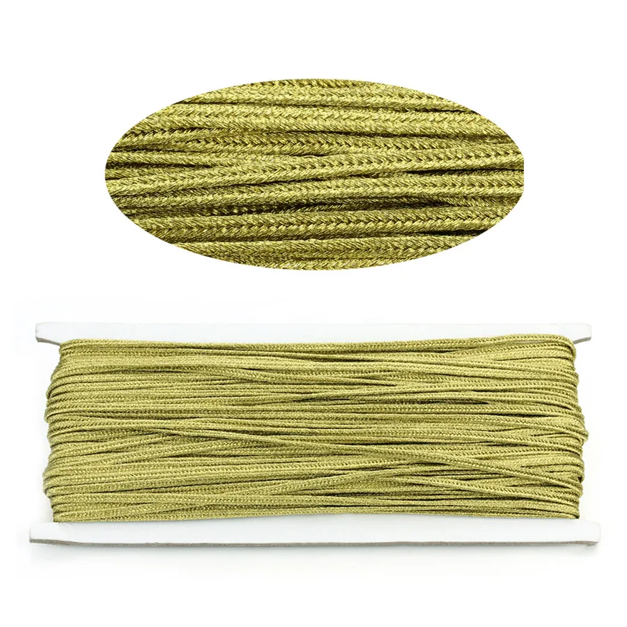 16 Colors 34 yards/lot(31Meter) Approx.3mm Chinese Soutach Snake Belly Nylon Rope Cord Soutache DIY Jewelry Material Accessories