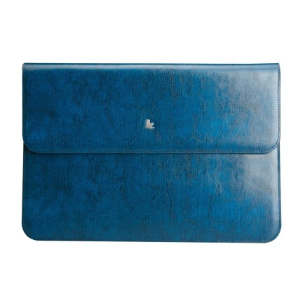 Jisoncase ноутбук лайнер рукав сумка для MacBook Air 11.6 кожаный чехол сумки для ноутбука чехол для Macbook Air 11 дюймов Магнитная застежка ноутбук корпус для ноутбука - Цвет: Синий