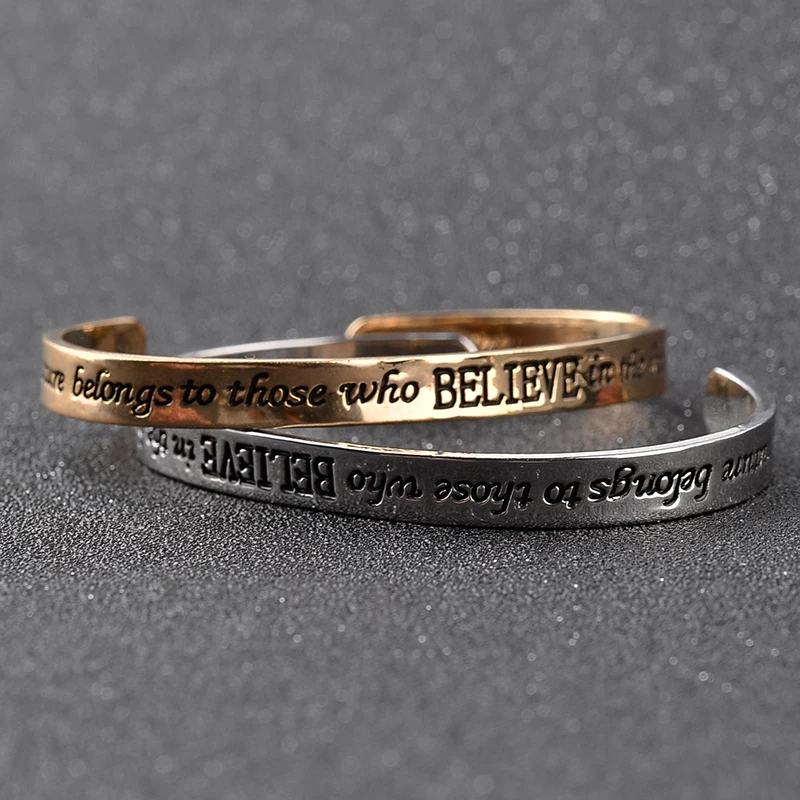 Браслет для мужчин и женщин верящий в красоту их снов|believe bangle|round braceletbangle bracelet |