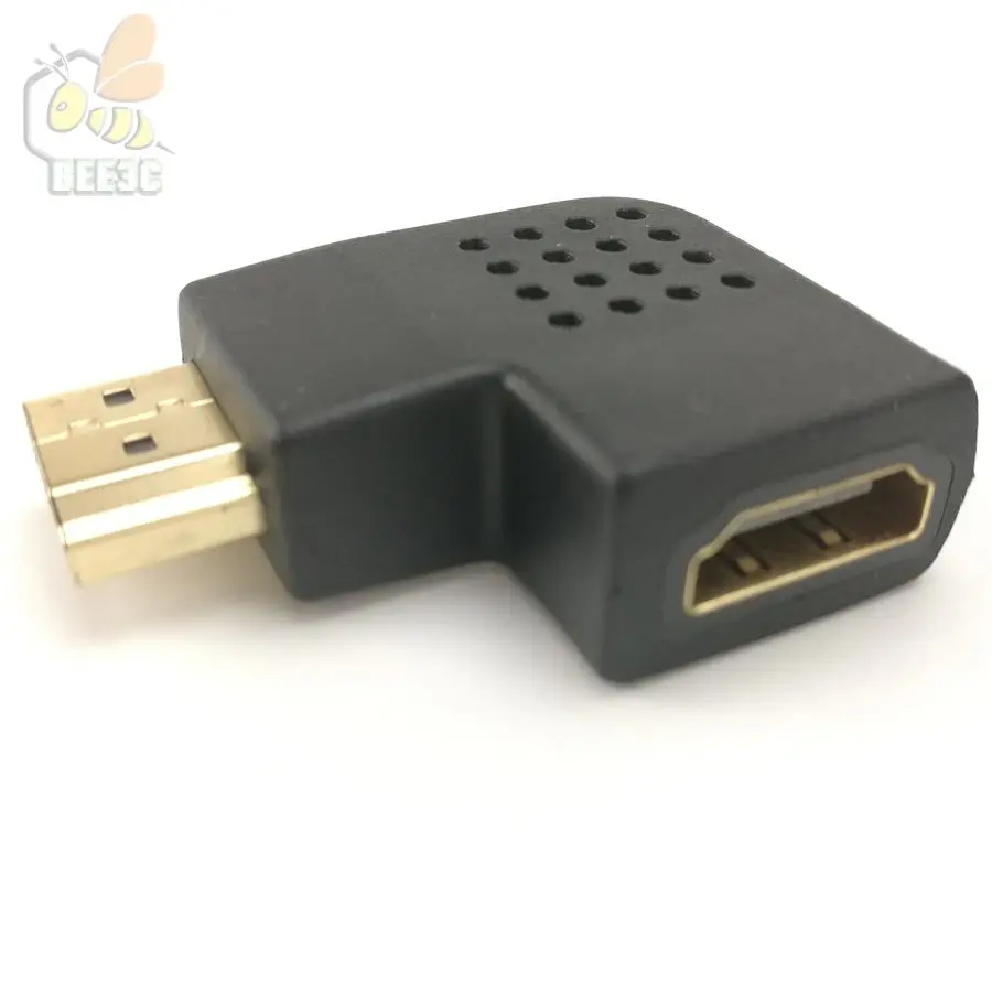 HDMI совместимая с HDTV A/A F/M 90 градусов изогнутая Угловая головка 270 угловая вилка для