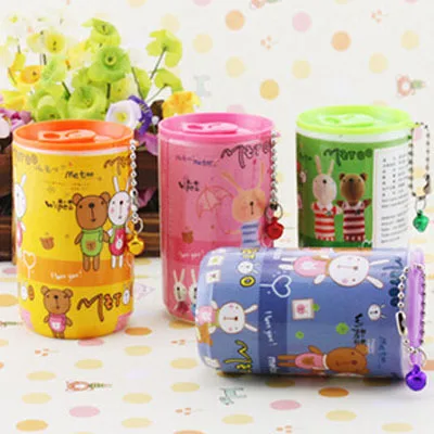 BD R414 Free shipping mini portable creative cartoon barreled wet wipes tissue paper pumping cleaning 30 pieces per can 3pcs/lot | Красота и