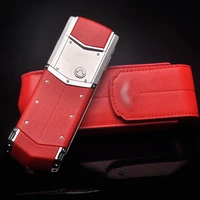 business style luxury genuine leather flip case for vertu signature s ceo 168 mobile phone full protective cover red ybsv4