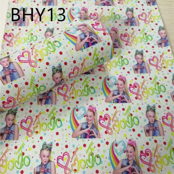 Бесплатная доставка 1 шт/7 6*12 дюймов мультфильм банты девушка печать кожа viny ткань