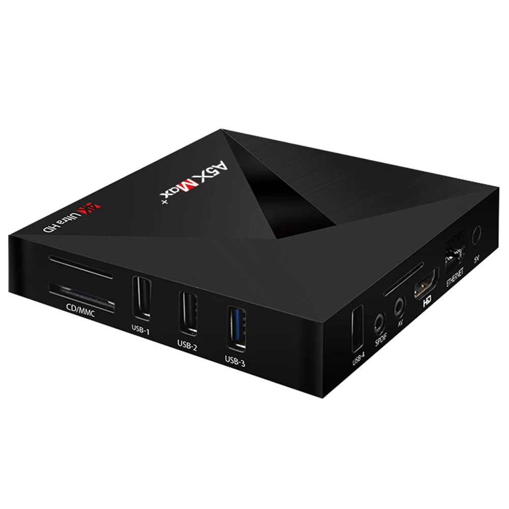 Умная ТВ приставка A5X Max + 64 ГБ Android 8 1 RK3328 USB3.0 DLNA Miracast Airplay 2.4G5G двухдиапазонный Wi Fi RJ45