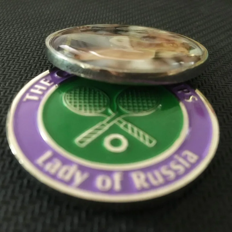 2 доллара/2 шт. Посеребренная памятная монета суперзвезды тенниса Мария