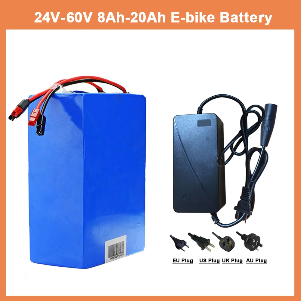 Аккумулятор для велосипеда eBike 1000 Вт 24V36V48V литиевая батарея BMS 50 А с зарядным