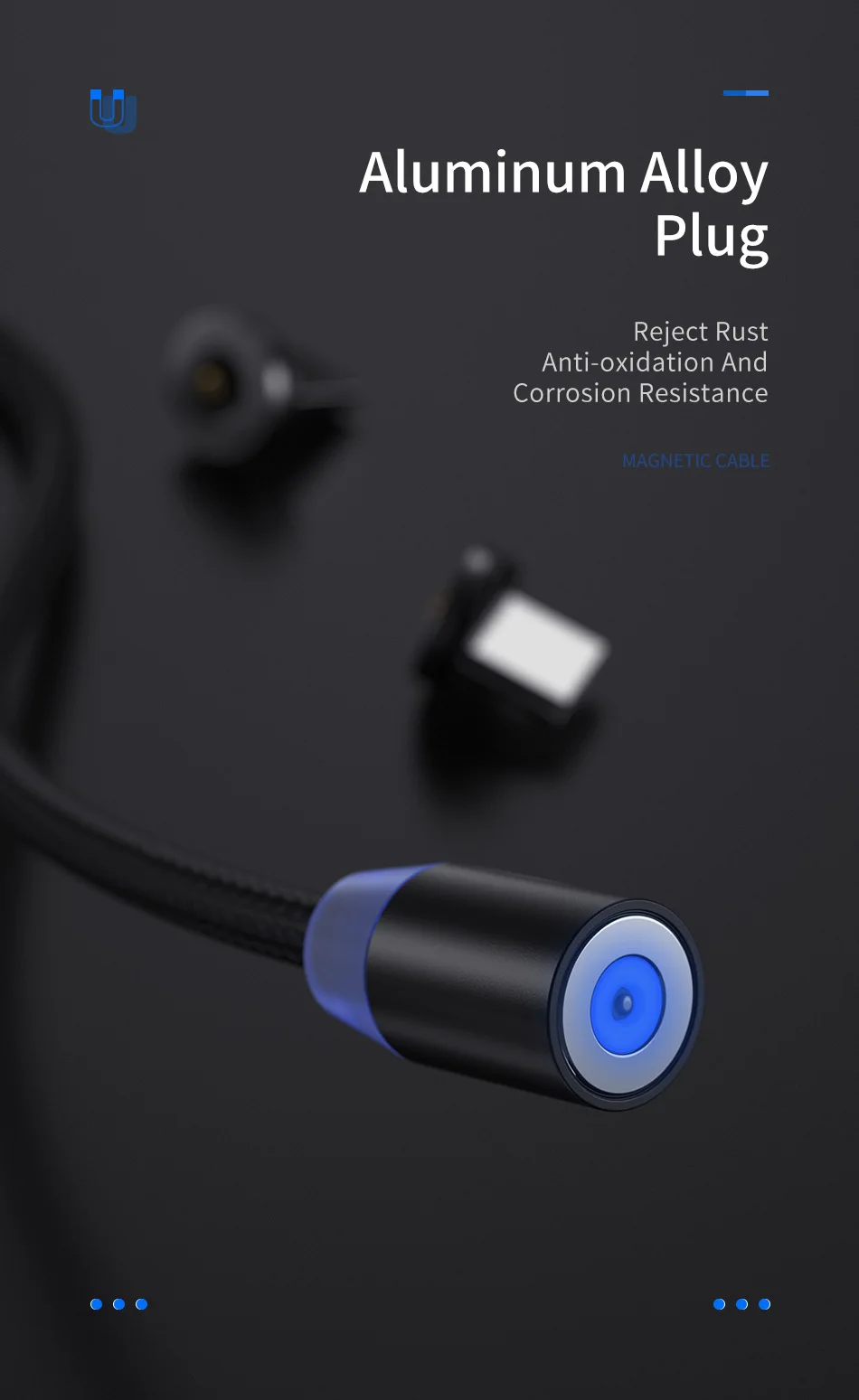 YKZ Магнитный USB кабель для huawei samsung type C type-C зарядный USB C Магнитный кабель Micro USB шнур для мобильного телефона для iPhone