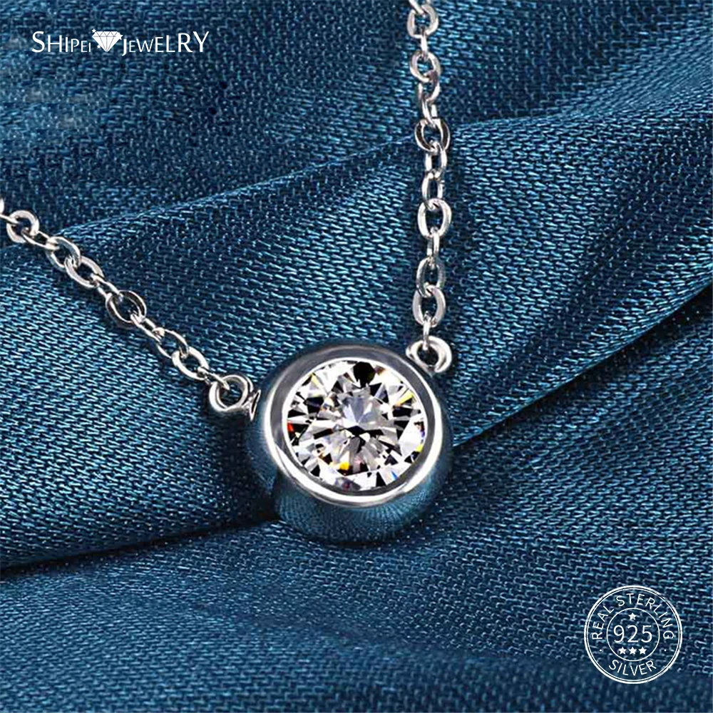 Женское колье из серебра 100% пробы с розовым золотом и белым сапфиром | Украшения