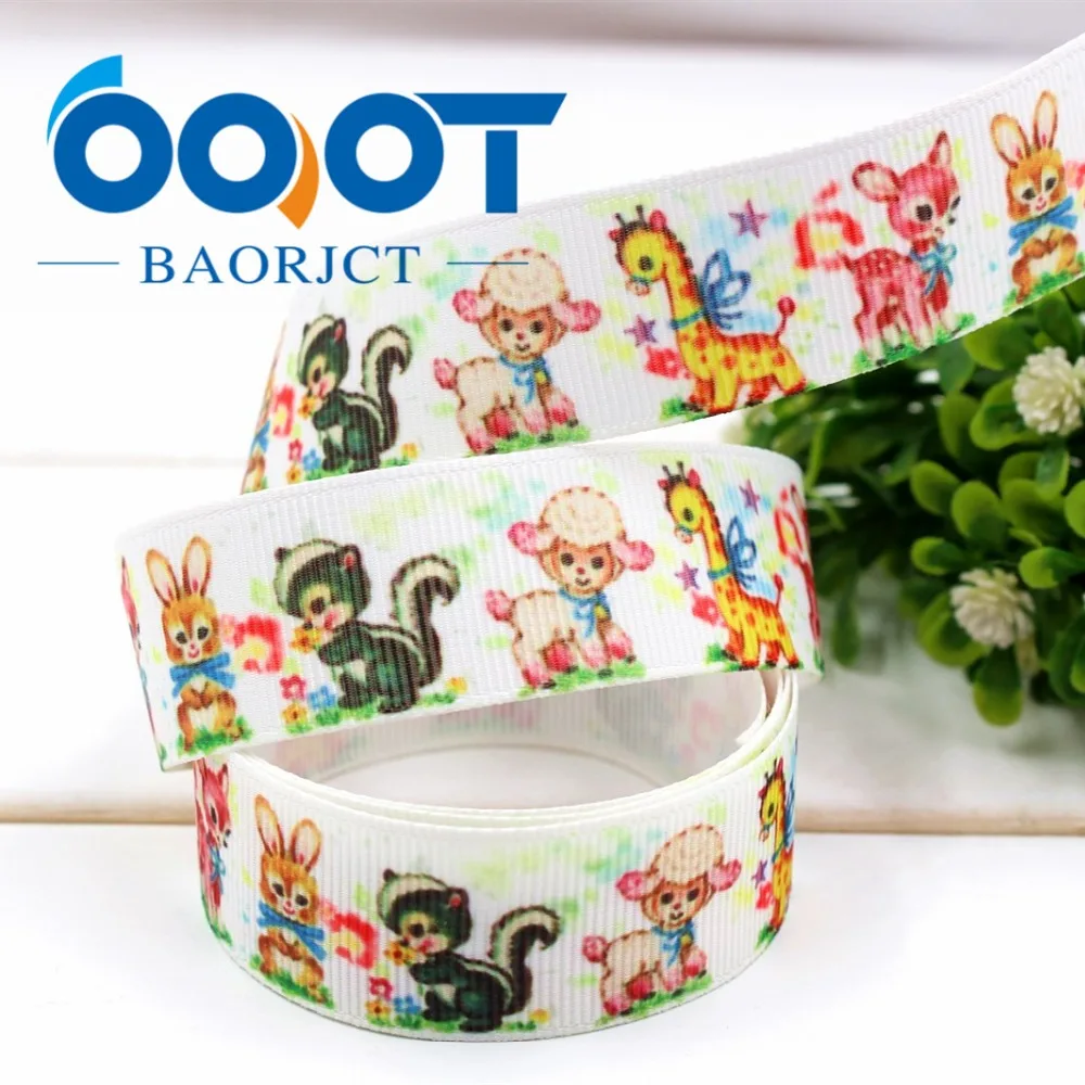 OOOT BAORJCT 1722397 1 'ཕ ММ мультфильм Печатных grosgrain ленты DIY handmadeHair аксессуары