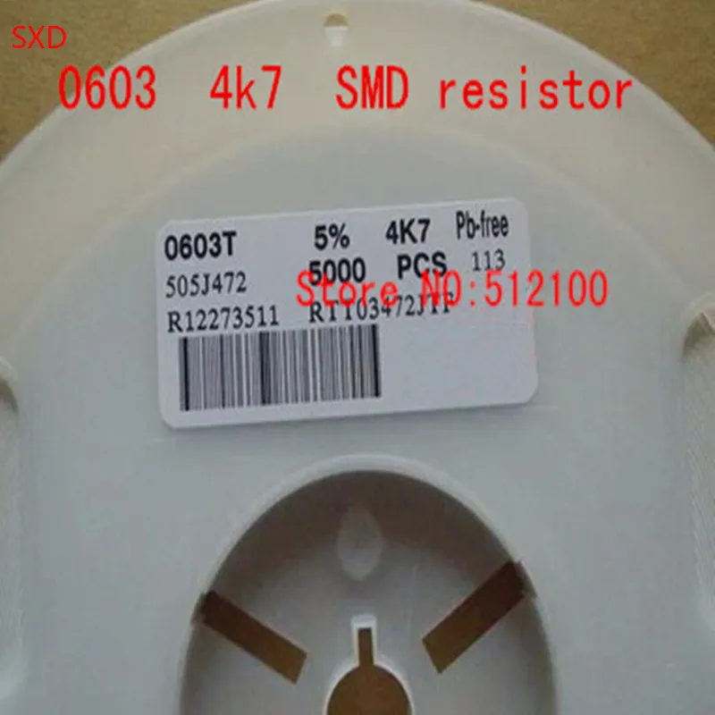 500 шт Новый и оригинальный 0603 4K7 4 7 K SMD резистор|smd 0603|0603 smdresistor 4.7k |