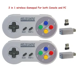 Colorful 2 Reciever Wireless 2.4G Game Controller Joypad Joystick Controller for SNES for Classic MI